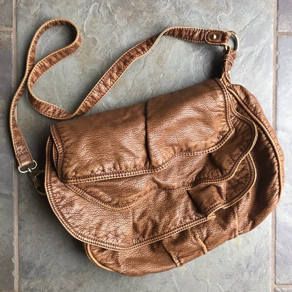 Tan Leather Crossbody Purse